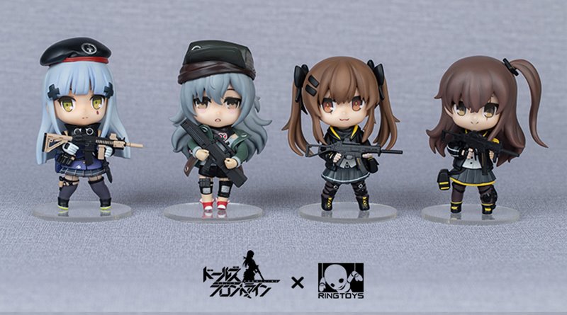 【新品】『ドールズフロントライン』404小隊 公式可動フィギュア 4体セット / RingToys 発売日:2019年04月頃